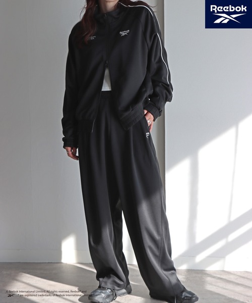 COURO(コウロ)の「【Reebok/リーボック】 別注 ダンボールニットダブルジップトラックジャケット(ブルゾン・レディース・杢グレー/オフホワイト/ブラック・FREE)」の9枚目の写真