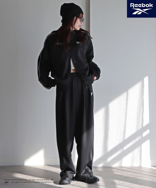 COURO(コウロ)の「【Reebok/リーボック】 別注 ダンボールニットダブルジップトラックジャケット(ブルゾン・レディース・杢グレー/オフホワイト/ブラック・FREE)」の11枚目の写真