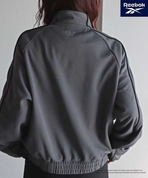 COURO(コウロ)の「【Reebok/リーボック】 別注 ダンボールニットダブルジップトラックジャケット(ブルゾン・レディース・杢グレー/オフホワイト/ブラック・FREE)」の14枚目の写真