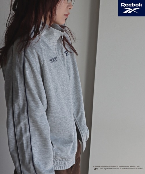 COURO(コウロ)の「【Reebok/リーボック】 別注 ダンボールニットダブルジップトラックジャケット(ブルゾン・レディース・杢グレー/オフホワイト/ブラック・FREE)」の17枚目の写真