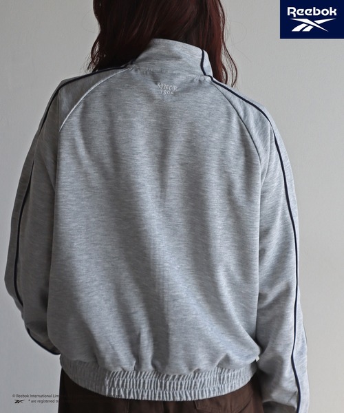 COURO(コウロ)の「【Reebok/リーボック】 別注 ダンボールニットダブルジップトラックジャケット(ブルゾン・レディース・杢グレー/オフホワイト/ブラック・FREE)」の18枚目の写真