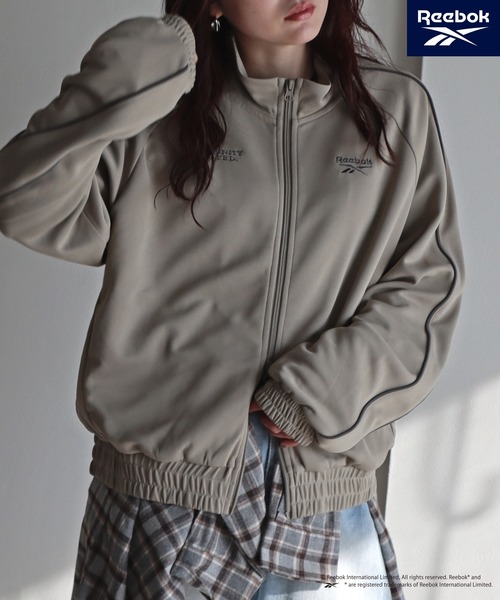 COURO(コウロ)の「【Reebok/リーボック】 別注 ダンボールニットダブルジップトラックジャケット(ブルゾン・レディース・杢グレー/オフホワイト/ブラック・FREE)」の20枚目の写真