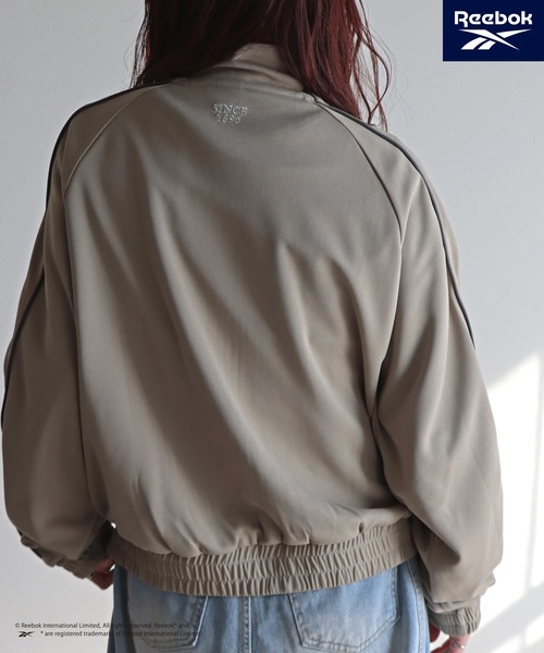 COURO(コウロ)の「【Reebok/リーボック】 別注 ダンボールニットダブルジップトラックジャケット(ブルゾン・レディース・杢グレー/オフホワイト/ブラック・FREE)」の22枚目の写真