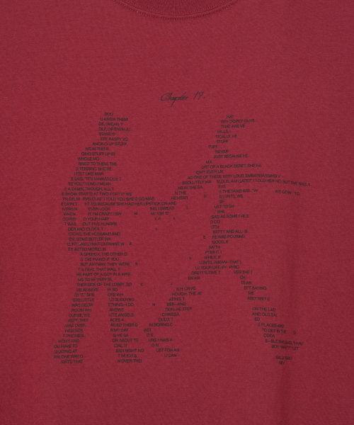 Millo Archive（ミロ アーカイブ）の「チャプター17 Tシャツ [バーガンディ]（Tシャツ/カットソー・メンズ・その他・LARGE/X-LARGE/MEDIUM）」の3枚目の写真