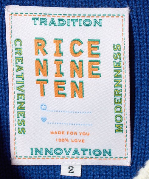 RICE NINE TEN(ライスナインテン)の「<RICE NINE TEN>ニット ゲーム シャツ(ニット/セーター・メンズ・ホワイト/ロイヤルブルー・1/2)」の14枚目の写真