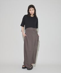 GARAGE OF GOOD CLOTHING（ガレージオブグッドクロージング）の「異素材MIX Iラインワンピース（ワンピース）」