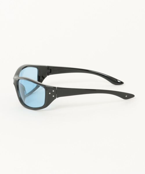 ARCHIVER（アーカイバ）の「【Bz】ラップサングラス / カラーレンズサングラス ブラックフレーム Y2K 韓国系 古着MIX トレンドアイウェア ユニセックス(DAY)（サングラス・メンズ・ブルー/ブラウン・FREE）」の9枚目の写真