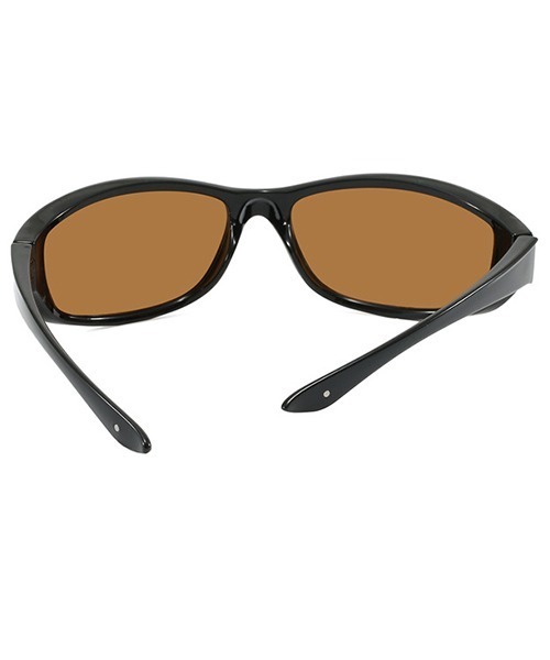 ARCHIVER（アーカイバ）の「【Bz】ラップサングラス / カラーレンズサングラス ブラックフレーム Y2K 韓国系 古着MIX トレンドアイウェア ユニセックス(DAY)（サングラス・メンズ・ブルー/ブラウン・FREE）」の8枚目の写真