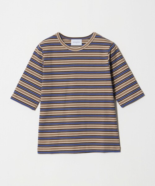 UNITED ARROWS(ユナイテッドアローズ)の「5分袖 コットン フライス Tシャツ(Tシャツ/カットソー・レディース・ダークブラウン/ホワイト/ライトピンク/その他1/その他2・FREE)」の5枚目の写真