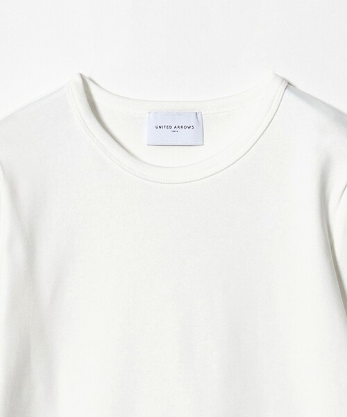 UNITED ARROWS（ユナイテッドアローズ）の「コットン フライス Tシャツ（Tシャツ/カットソー・レディース・ダークブラウン/ホワイト/ライトピンク/その他1・FREE）」の6枚目の写真