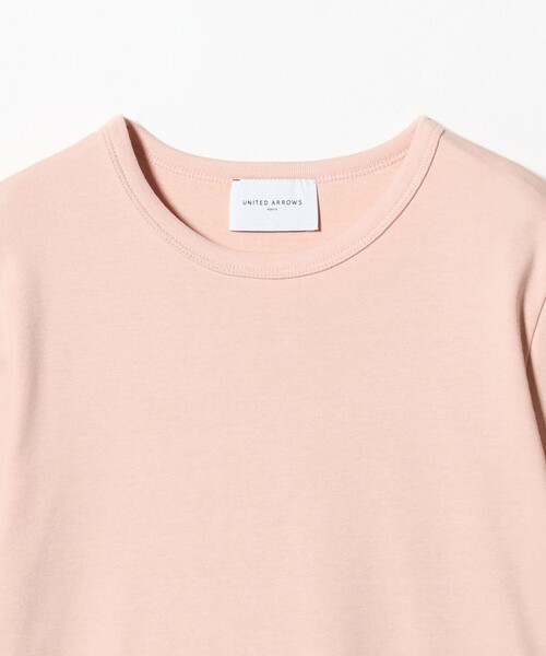 UNITED ARROWS(ユナイテッドアローズ)の「5分袖 コットン フライス Tシャツ(Tシャツ/カットソー・レディース・ダークブラウン/ホワイト/ライトピンク/その他1・FREE)」の18枚目の写真