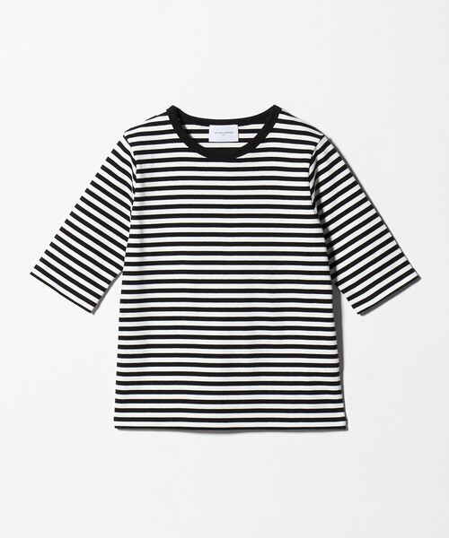UNITED ARROWS(ユナイテッドアローズ)の「5分袖 コットン フライス Tシャツ(Tシャツ/カットソー・レディース・ダークブラウン/ホワイト/ライトピンク/その他1・FREE)」の15枚目の写真