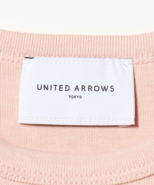 UNITED ARROWS(ユナイテッドアローズ)の「5分袖 コットン フライス Tシャツ(Tシャツ/カットソー・レディース・ダークブラウン/ホワイト/ライトピンク/その他1・FREE)」の6枚目の写真