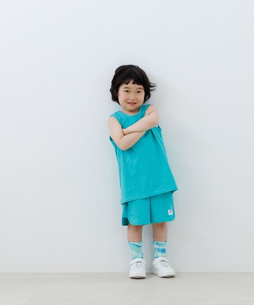 LOWRYS FARM(ローリーズファーム)の「カットSETUP 664980(セットアップ・キッズ・オレンジ/エメラルドブルー・120cm/110cm/150cm/140cm/130cm)」の10枚目の写真
