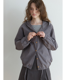 THEMITTEN（ザ・ミトン）の「Hatto hoodie jacket (gray check)（その他アウター）」