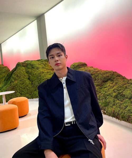 DRAW FIT（ドローフィット）の「ピンストライプクロップブルゾンジャケット[DARK NAVY]（ブルゾン・メンズ・その他・M/L/XL）」の2枚目の写真