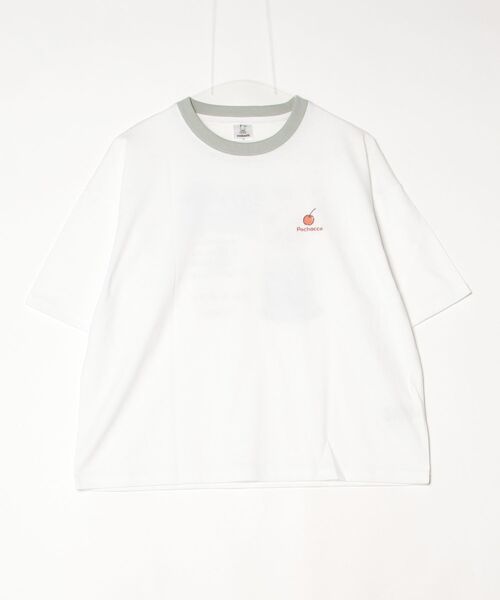 sanrio(サンリオ)の「【SANRIO/サンリオ】キャラクタープリント 半袖リンガーTシャツ(WIDEシルエット)(Tシャツ/カットソー・レディース・イエロー/オートミール/スミクロ/オフホワイト・LARGE/MEDIUM)」の5枚目の写真