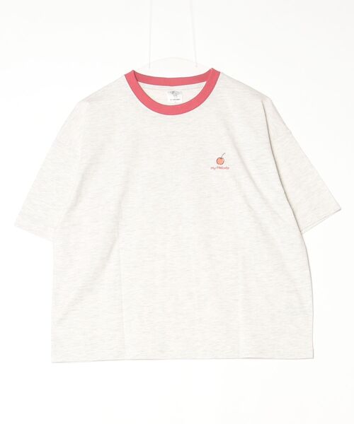 sanrio(サンリオ)の「【SANRIO/サンリオ】キャラクタープリント 半袖リンガーTシャツ(WIDEシルエット)(Tシャツ/カットソー・レディース・イエロー/オートミール/スミクロ/オフホワイト・LARGE/MEDIUM)」の7枚目の写真