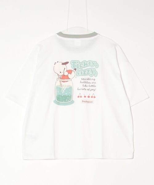 sanrio(サンリオ)の「【SANRIO/サンリオ】キャラクタープリント 半袖リンガーTシャツ(WIDEシルエット)(Tシャツ/カットソー・レディース・イエロー/オートミール/スミクロ/オフホワイト・LARGE/MEDIUM)」の9枚目の写真