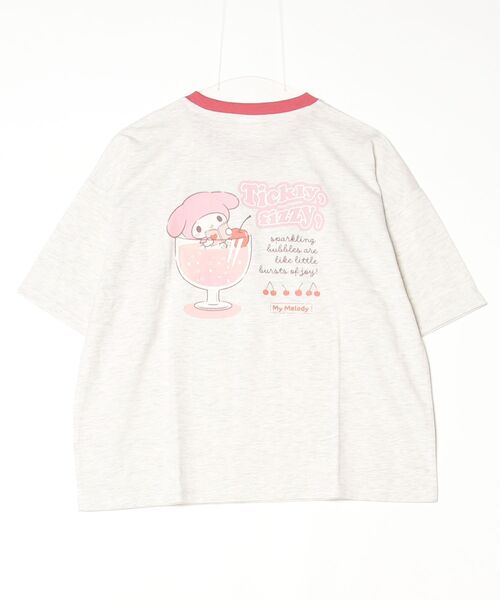 sanrio(サンリオ)の「【SANRIO/サンリオ】キャラクタープリント 半袖リンガーTシャツ(WIDEシルエット)(Tシャツ/カットソー・レディース・イエロー/オートミール/スミクロ/オフホワイト・LARGE/MEDIUM)」の11枚目の写真