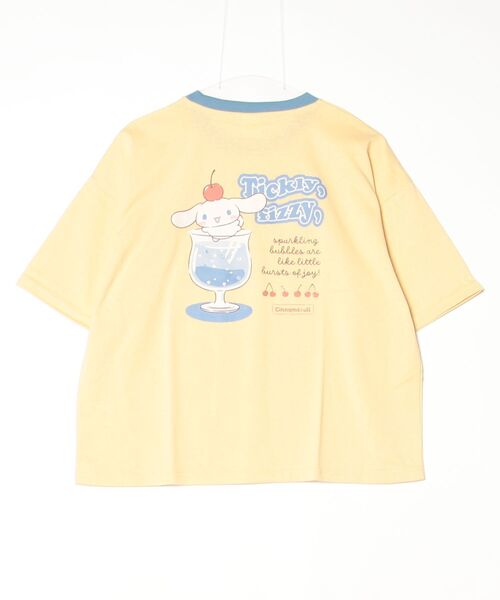 sanrio(サンリオ)の「【SANRIO/サンリオ】キャラクタープリント 半袖リンガーTシャツ(WIDEシルエット)(Tシャツ/カットソー・レディース・イエロー/オートミール/スミクロ/オフホワイト・LARGE/MEDIUM)」の12枚目の写真