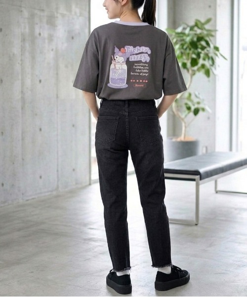 sanrio(サンリオ)の「【SANRIO/サンリオ】キャラクタープリント 半袖リンガーTシャツ(WIDEシルエット)(Tシャツ/カットソー・レディース・イエロー/オートミール/スミクロ/オフホワイト・LARGE/MEDIUM)」の21枚目の写真