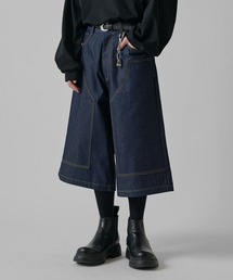 Lui's（ルイス）の「【Neucon】DOUBLE KNEE WIDE DENIM SHORTS   ダブルニーワイドデニムジョーツ（デニムパンツ）」