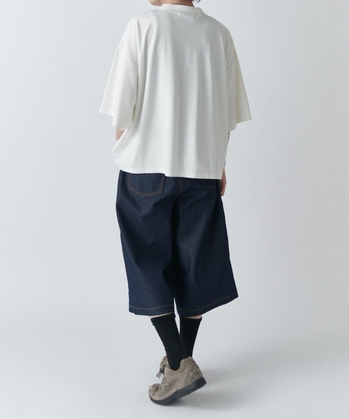 Lui's(ルイス)の「【Neucon】DOUBLE KNEE WIDE DENIM SHORTS / ダブルニーワイドデニムジョーツ(デニムパンツ・メンズ・インディゴブルー/ブラック・1/2)」の21枚目の写真