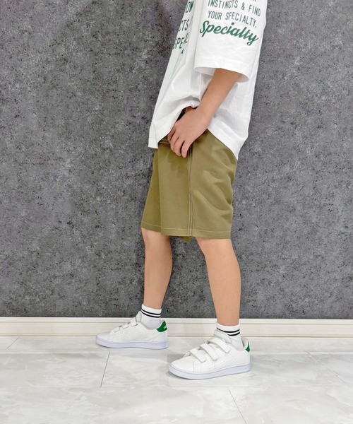 SHISKY(シスキー)の「キッズ デイリーショートパンツ(525-00)(その他パンツ・キッズ・チャコールグレー/グレー/ライトグリーン/ダークネイビー/オレンジ/ブラック/カーキ/ダークパープル・110cm/120cm/130cm/140cm/150cm/160cm)」の4枚目の写真