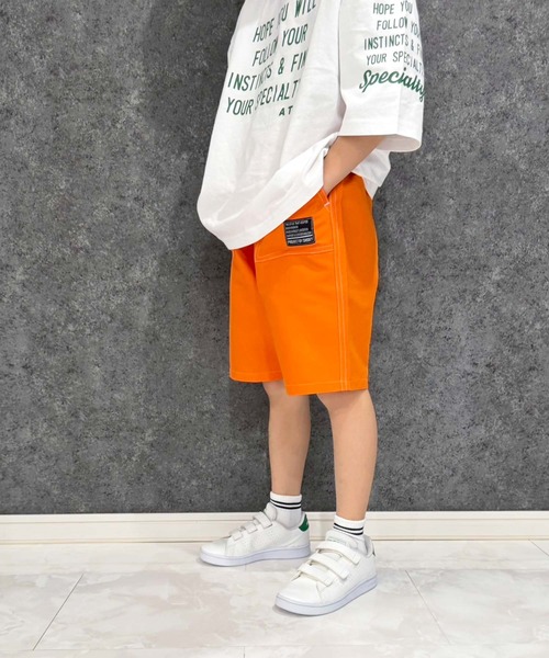 SHISKY(シスキー)の「キッズ デイリーショートパンツ(525-00)(その他パンツ・キッズ・チャコールグレー/グレー/ライトグリーン/ダークネイビー/オレンジ/ブラック/カーキ/ダークパープル・110cm/120cm/130cm/140cm/150cm/160cm)」の8枚目の写真