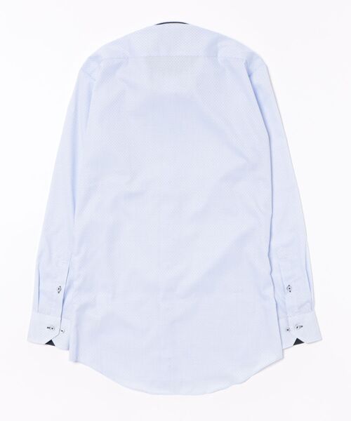 TOKYO SHIRTS(トウキョウシャツ)の「【超形態安定】 形態安定ノンアイロン ボタンダウン 長袖ビジネスワイシャツ (大きいサイズ・長いサイズ)(ビジネスシャツ・メンズ・ブルー・首回り39cm-裄丈88cm/首回り41cm-裄丈90cm/首回り42cm-裄丈90cm/首回り43cm-裄丈90cm/首回り45cm-裄丈82cm/首回り45cm-裄丈86cm/首回り45cm-裄丈90cm/首回り47cm-裄丈86cm/首回り47cm-裄丈90cm)」の7枚目の写真