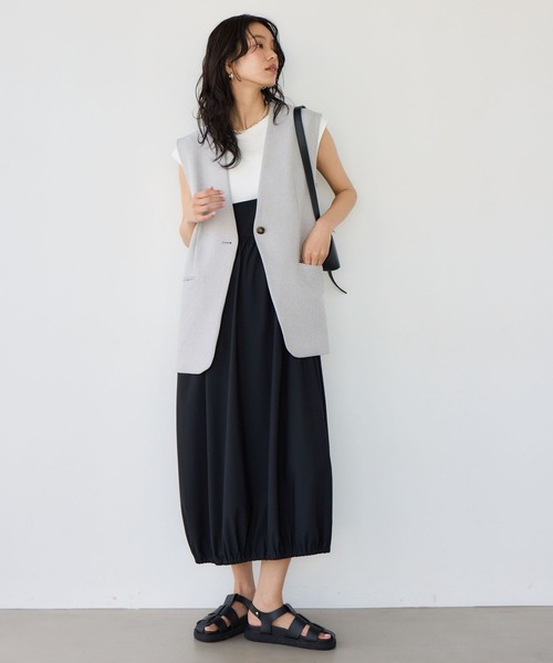 BARNYARDSTORM(バンヤードストーム)の「BARNYARDSTORM / 接触冷感ジレ【接触冷感】(その他アウター・レディース・ライトグレー/ブラック・S/M)」の3枚目の写真