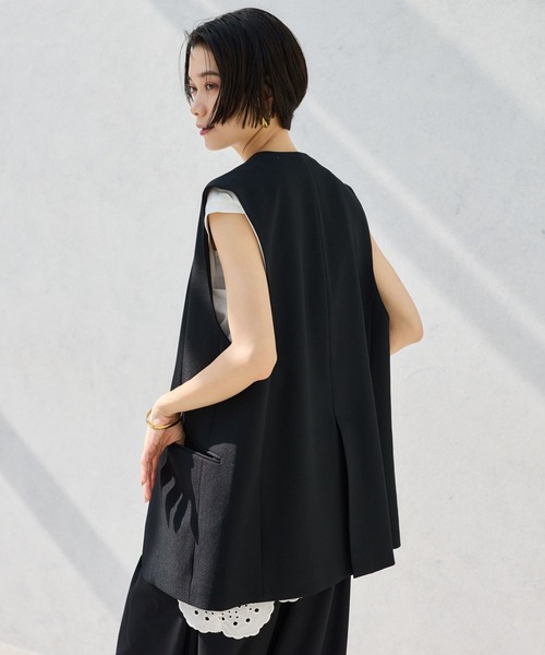 BARNYARDSTORM(バンヤードストーム)の「BARNYARDSTORM / 接触冷感ジレ【接触冷感】(その他アウター・レディース・ライトグレー/ブラック・S/M)」の7枚目の写真