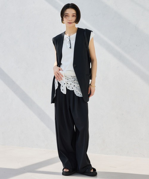 BARNYARDSTORM(バンヤードストーム)の「BARNYARDSTORM / 接触冷感ジレ【接触冷感】(その他アウター・レディース・ライトグレー/ブラック・S/M)」の8枚目の写真