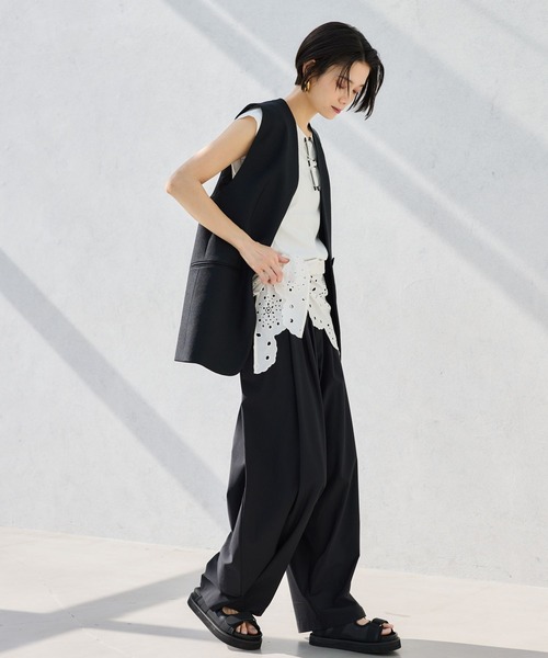 BARNYARDSTORM(バンヤードストーム)の「BARNYARDSTORM / 接触冷感ジレ【接触冷感】(その他アウター・レディース・ライトグレー/ブラック・S/M)」の10枚目の写真