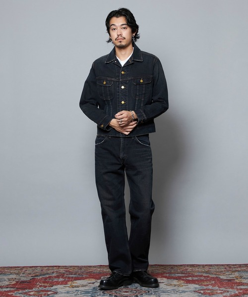 Lee(リー)の「Lee/リー AMERICAN RIDERS 200 フルカットジーンズ 【ブラウンオーバーダイ】セットアップ対応(デニムパンツ・メンズ・ブラウン・36/28/30/32/34)」の10枚目の写真