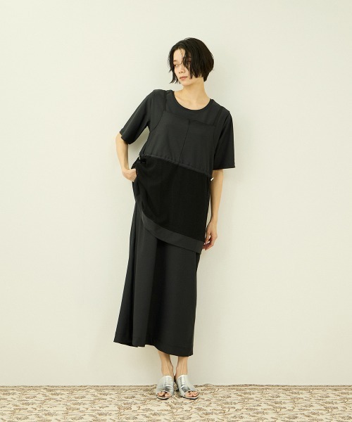 VICKY(ビッキー)の「UVカット吸水速乾ジャージワンピース ビスチェセット(ワンピース・レディース・ブラック/ブラウン/ベージュ・M)」の1枚目の写真