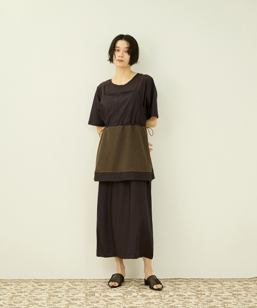 VICKY(ビッキー)の「UVカット吸水速乾ジャージワンピース ビスチェセット(ワンピース・レディース・ブラック/ブラウン/ベージュ・M)」の21枚目の写真