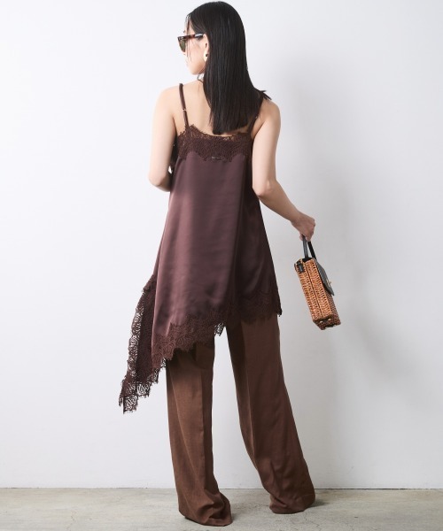 CHIC STYLE(シックスタイル)の「アシンメトリーヘムキャミソールチュニック<大きいサイズ有>シックスタイル(その他トップス・レディース・ボルドー/ブラック・M/L/LL/3L/4L/5L)」の5枚目の写真