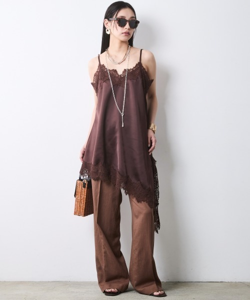 CHIC STYLE(シックスタイル)の「アシンメトリーヘムキャミソールチュニック<大きいサイズ有>シックスタイル(その他トップス・レディース・ボルドー/ブラック・M/L/LL/3L/4L/5L)」の18枚目の写真