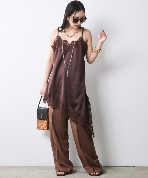 CHIC STYLE(シックスタイル)の「アシンメトリーヘムキャミソールチュニック<大きいサイズ有>シックスタイル(その他トップス・レディース・ボルドー/ブラック・M/L/LL/3L/4L/5L)」の20枚目の写真