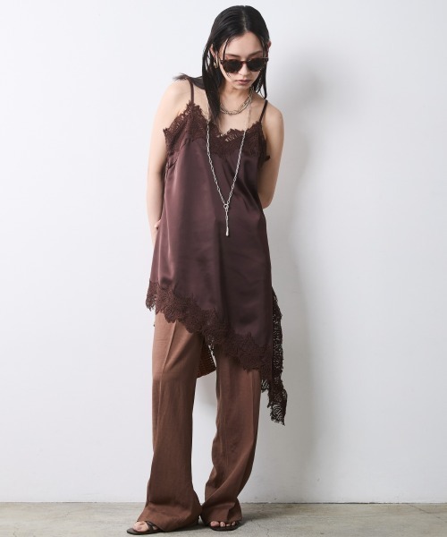 CHIC STYLE(シックスタイル)の「アシンメトリーヘムキャミソールチュニック<大きいサイズ有>シックスタイル(その他トップス・レディース・ボルドー/ブラック・M/L/LL/3L/4L/5L)」の21枚目の写真