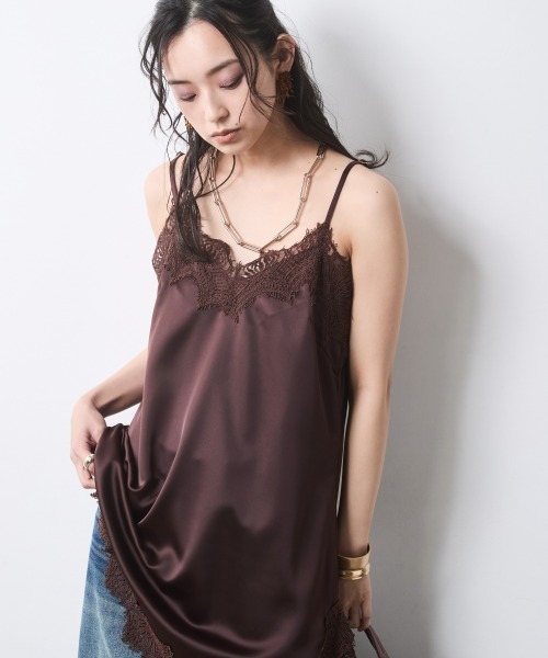 CHIC STYLE(シックスタイル)の「アシンメトリーヘムキャミソールチュニック<大きいサイズ有>シックスタイル(その他トップス・レディース・ボルドー/ブラック・M/L/LL/3L/4L/5L)」の16枚目の写真