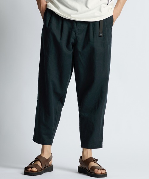 LANVIN en Bleu(ランバンオンブルー)の「リネンブレンド テーパード ワイドパンツ(スラックス・メンズ・ベージュ/ネイビー/ブラック・52/50/48/46)」の3枚目の写真