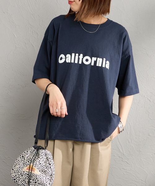 FUNG（ファング）の「[FUNG/ファング] C.ORANGE カットオフ プリントTシャツ（Tシャツ/カットソー・レディース・ネイビー/ホワイト・M）」の4枚目の写真
