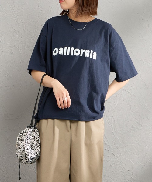FUNG（ファング）の「[FUNG/ファング] C.ORANGE カットオフ プリントTシャツ（Tシャツ/カットソー・レディース・ネイビー/ホワイト・M）」の5枚目の写真