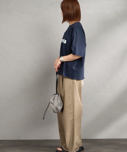 FUNG（ファング）の「[FUNG/ファング] C.ORANGE カットオフ プリントTシャツ（Tシャツ/カットソー・レディース・ネイビー/ホワイト・M）」の9枚目の写真