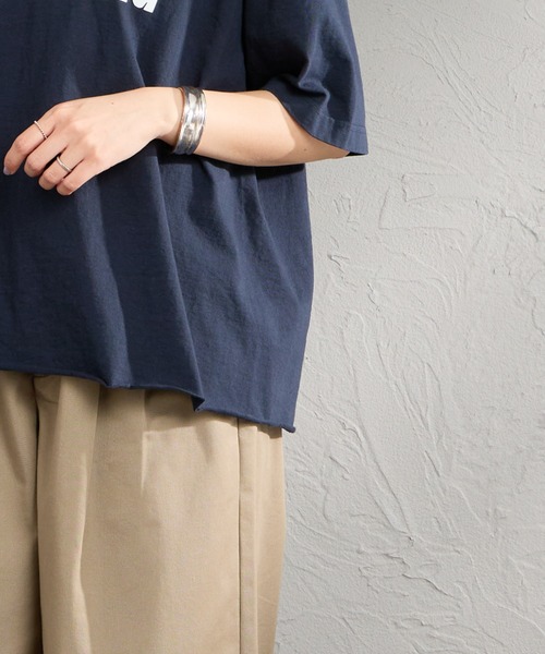 FUNG（ファング）の「[FUNG/ファング] C.ORANGE カットオフ プリントTシャツ（Tシャツ/カットソー・レディース・ネイビー/ホワイト・M）」の13枚目の写真