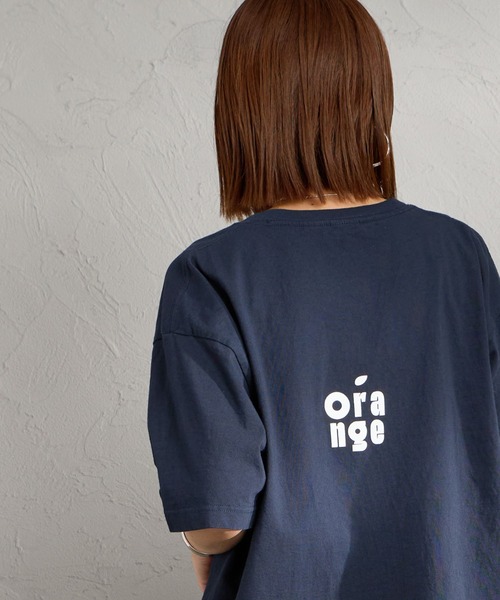 FUNG（ファング）の「[FUNG/ファング] C.ORANGE カットオフ プリントTシャツ（Tシャツ/カットソー・レディース・ネイビー/ホワイト・M）」の12枚目の写真