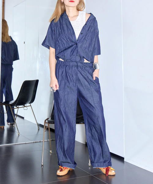 SAYAKADAVIS（サヤカディヴィス）の「SAYAKA DAVIS LINEN FUR TANK WKT110-LF：カットソー（シャツ/ブラウス・レディース・ホワイト・X-SMALL）」の3枚目の写真
